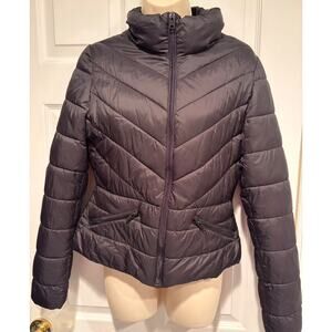 Love Tree Women’s Ultra Light Packable Puffer Jacket Black Size M Full Zi